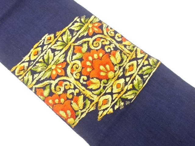 JAPANESE KIMONO / HAND WOVEN MAWATA TSUMUGI HANASARA KIMONO FOR SUMMER